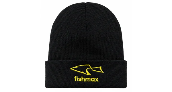 FISHMAX - Zimná čiapka žlté logo