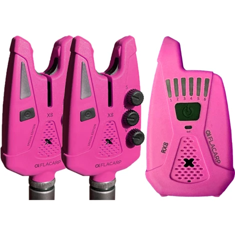 FLACARP - Sada signalizátorov X8 + príposluch RX8 2+1 Fialová