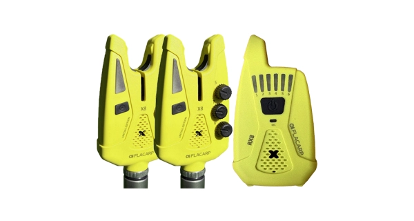 FLACARP - Sada signalizátorov X8 + príposluch RX8 2+1 Žltá