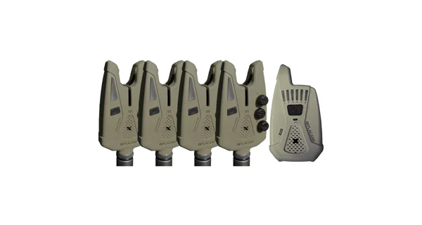 FLACARP - Sada signalizátorov X8 + príposluch RX8 4+1 Khaki