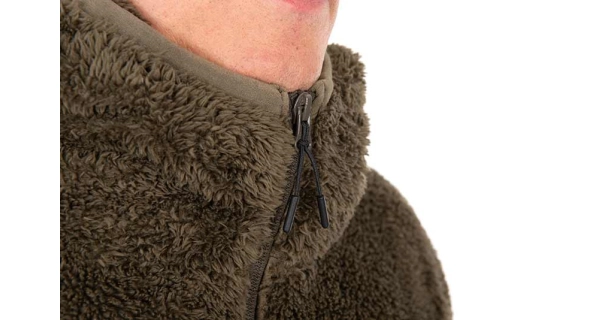 FOX - Bunda Khaki HD Premium Full Zip Teddy Jacket veľ. M