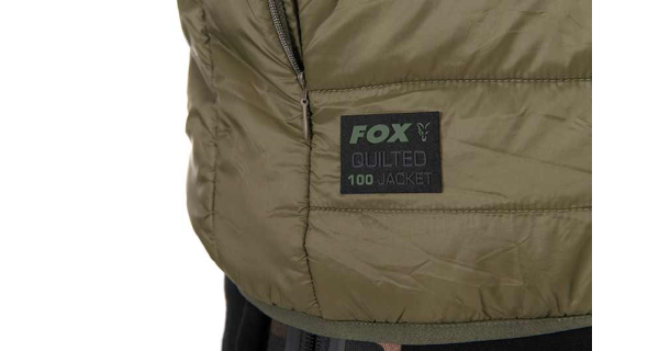 FOX - Bunda Olive Quilted 100 Jacket veľ. S