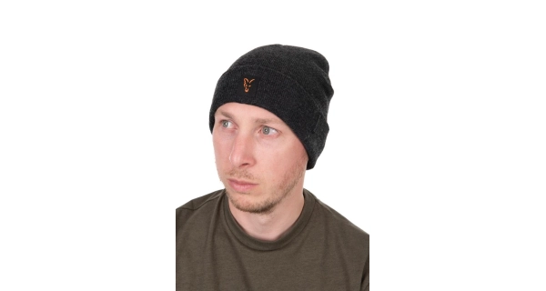 FOX - Čiapka Collection Beanie 25 Black Orange