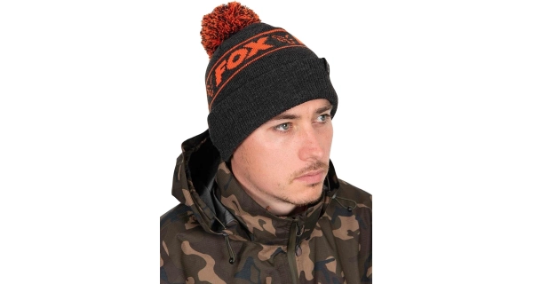 FOX - Čiapka Collection Bobble Black Orange