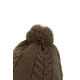 FOX - Čiapka Khaki Knitted Bobble