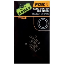 FOX - Edges kuro coated rig rings 2,5 mm 25 ks