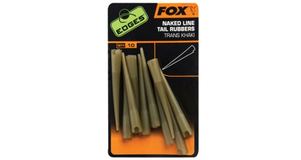 FOX - Edges power grip naked line tail rubbers 10 ks (prevleky)