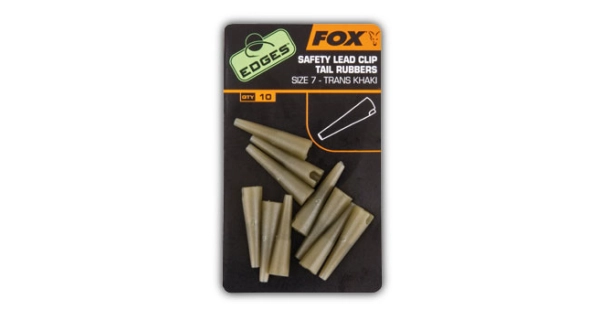 FOX - Edges size 7 lead clips tail rubbers khaki 10 ks
