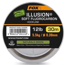 FOX - Fluorocarbon Edges Illusion Soft Hooklink Naturals Green 0,30 mm 5,5 kg 30 m
