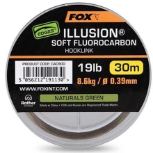 FOX - Fluorocarbon Edges Illusion Soft Hooklink Naturals Green 0,39 mm 8,6 kg 30 m
