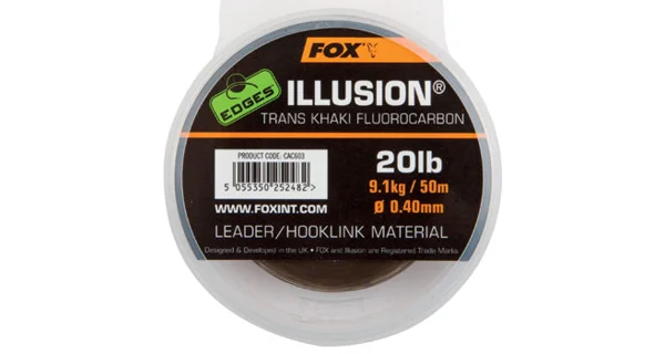 FOX - Fluorocarbon Illusion Trans Khaki 30 lb 13,6 kg 0,50 mm 50 m