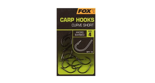 FOX - Háčiky Curve Shank Short Carp veľ. 4 10 ks