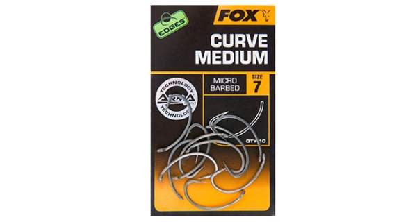 FOX - Háčiky Edges Curve Shank Medium veľ. 4 10 ks