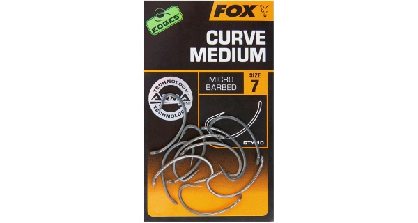 FOX - Háčiky Edges Curve Shank Medium veľ. 6 10 ks