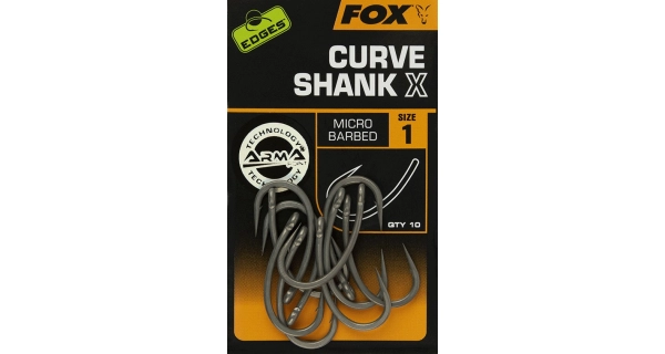 FOX - Háčiky Edges Curve Shank X Hooks 10 ks veľ. 1