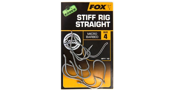 FOX - Háčiky Edges Stiff Rig Straight veľ. 5