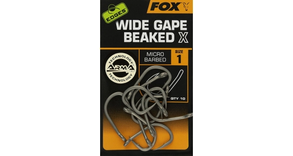 FOX - Háčiky Edges Wide Gape Beaked X Hooks veľ. 1 10 ks