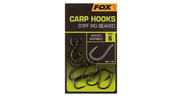 FOX - Háčiky Stiff Rig Beaked Carp veľ. 4 10 ks