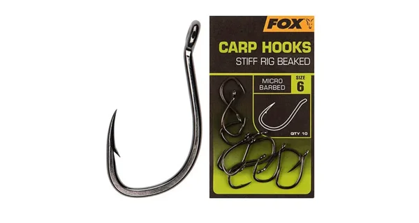 FOX - Háčiky Stiff Rig Beaked Carp veľ. 6 10 ks