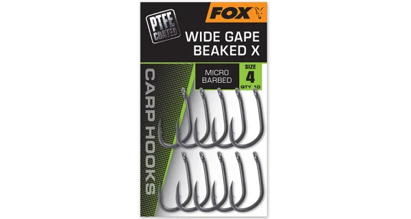 FOX - Háčiky Wide Gape Beaked X veľ. 4 10 ks