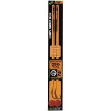 FOX - Hotový náväzec Edges Curve Short Rigs veľ. 2 35 lb Camotex Semi Stiff 2 ks