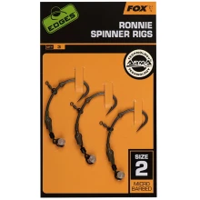 FOX - Hotový náväzec Edges Ronnie Spinner Rigs Medium Curve veľ. 2 3 ks