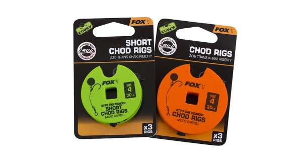 FOX - Hotový náväzec Edges Stiff Chod Rig Short 6 25 lb 3 ks