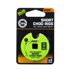 FOX - Hotový náväzec Edges Stiff Chod Rig Short 6 25 lb 3 ks