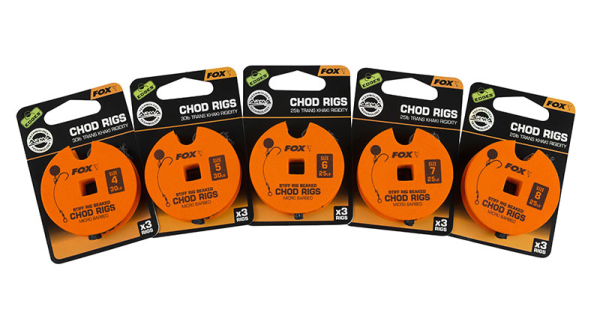 FOX - Hotový náväzec Edges Stiff Chod Rig Standard Barbed veľ. 5 13 kg 3 ks