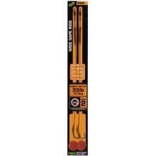 FOX - Hotový náväzec Edges Wide Gape Rigs veľ. 2 35 lb Camotex Semi Stiff 2 ks