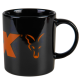 FOX - Hrnček Collection Ceramic Mug Black and Orange Logo 350 ml