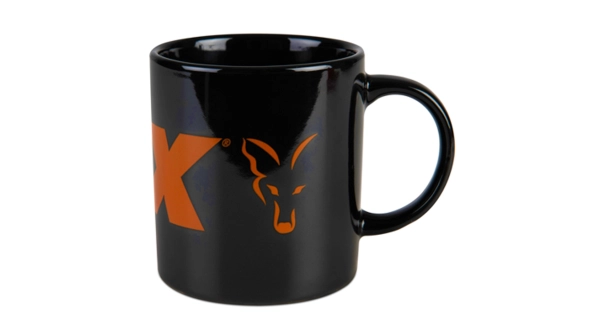 FOX - Hrnček Collection Ceramic Mug Black and Orange Logo 350 ml
