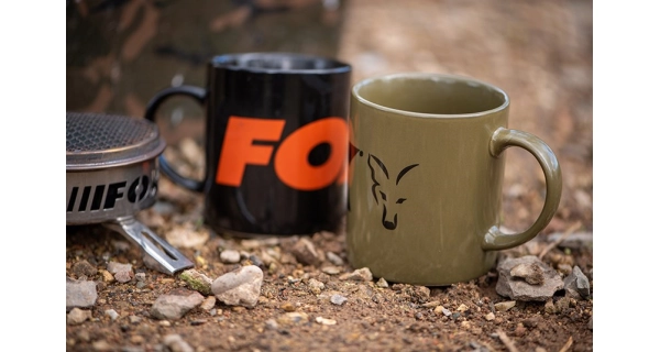 FOX - Hrnček Collection Ceramic Mug Green and Black Logo 350 ml