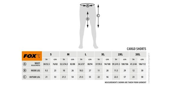 FOX - Kraťasy Camo Cargo Shorts veľ. 2XL