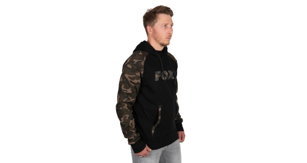 FOX - Mikina Black/Camo Raglan Hoody veľ. S