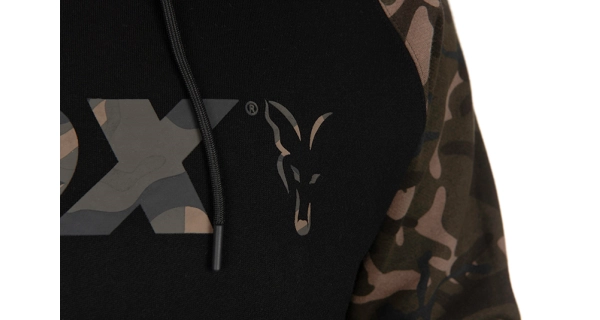 FOX - Mikina Black/Camo Raglan Hoody veľ. S