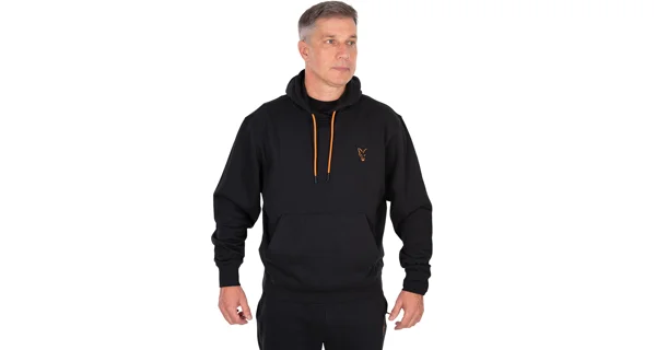 FOX - Mikina Classic Hoody Black & Orange veľ. S