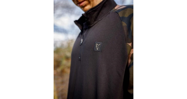 FOX - Mikina LW Black Camo QTR Zip veľ. 3XL