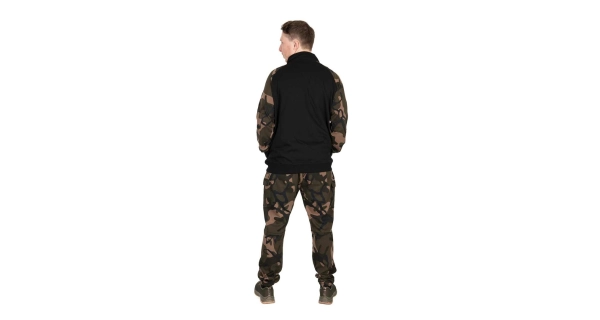 FOX - Mikina LW Black Camo QTR Zip veľ. 3XL