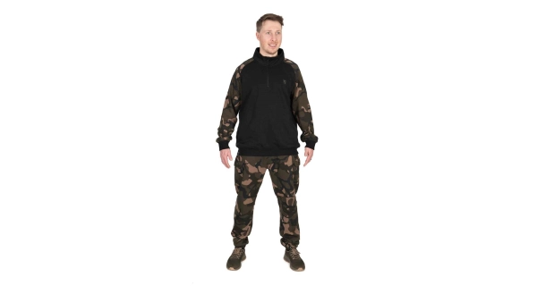 FOX - Mikina LW Black Camo QTR Zip veľ. 3XL