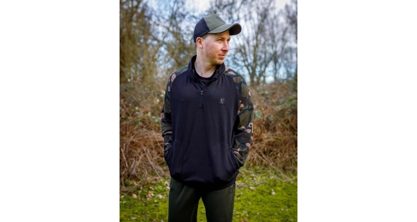 FOX - Mikina LW Black Camo QTR Zip veľ. XL