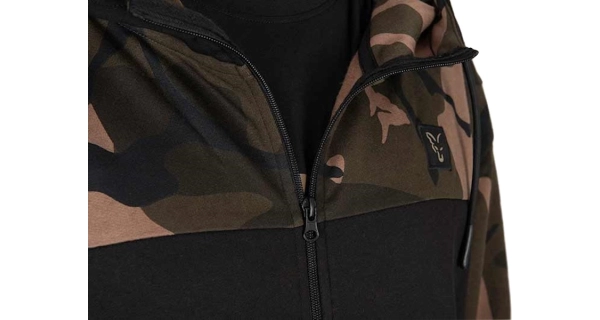 FOX - Mikina LW Black Camo Split Zip Hoody veľ. 3XL