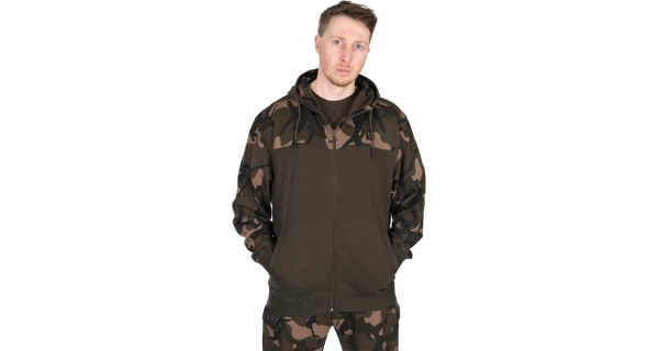 FOX - Mikina LW Kaki Camo Split Zip Hoody veľ. 3XL