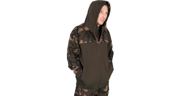 FOX - Mikina LW Kaki Camo Split Zip Hoody veľ. S