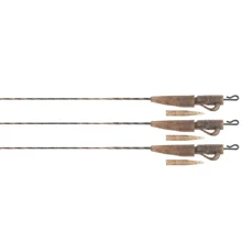 FOX - Montáž Edges Camo Submerge Lead Clip Leaders 30 lb 75 cm 3 ks