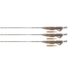 FOX - Montáž Edges Camo Submerge Lead Clip Leaders 40 lb 75 cm 3 ks