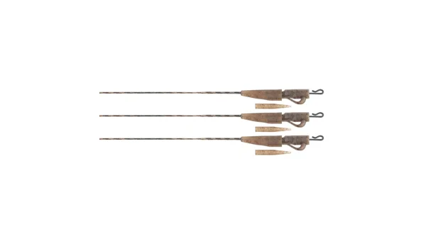 FOX - Montáž Edges Camo Submerge Lead Clip Leaders 40 lb 75 cm 3 ks