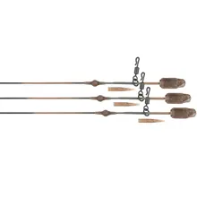 FOX - Montáž Edges Leadcore Heli-Clip Rigs Camo 50 lb 3 ks