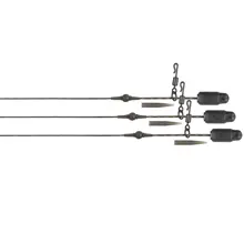 FOX - Montáž Edges Submerge Heli-Clip Rigs Naturals 40 lb 3 ks