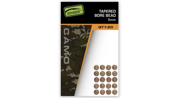 FOX - Nárazové guličky Edges Camo Tapered Bore Bead 5 mm 20 ks